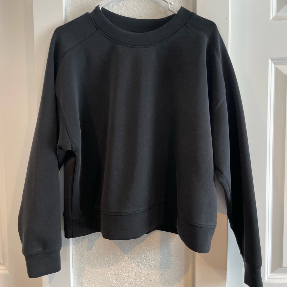 All in Motion Black Crewneck Top